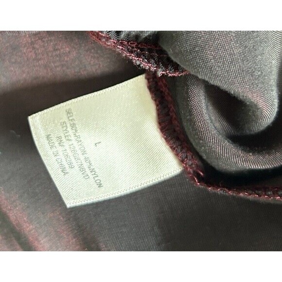 Francesca's Womens Shirt Large Satin Tie Front Blouse Whimsical Milkmaid - Picture 12 of 12